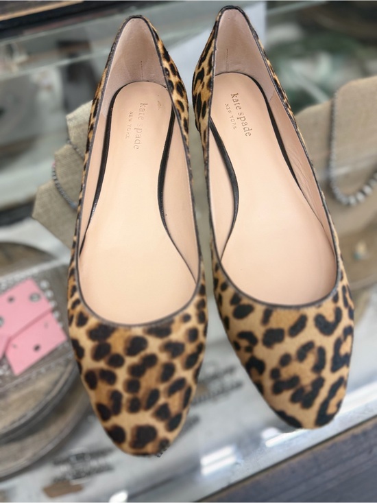kate spade Shoes - kate spade Leopard Print Ballet Flats - Tan & Black